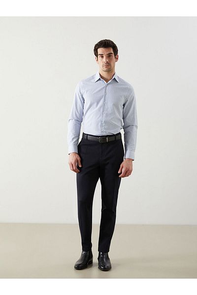 LC Waikiki Ανδρικό πουκάμισο LCWAIKIKI Formal Slim Fit με μακρυμάνικο ριγέ