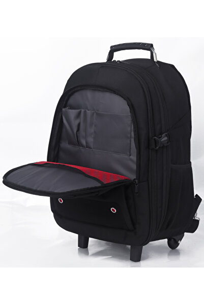 Classone Tekerlekli Trolley Trol-vıp100 Sırt Laptop Çantası Vıp Travel Serisi 17,3 , 15,6,14 Uyumlu ,siyah