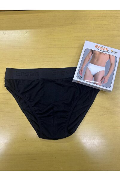 Lüx Er-şah Under Wear Erkek Siyah Modal Yazılı Slip 701