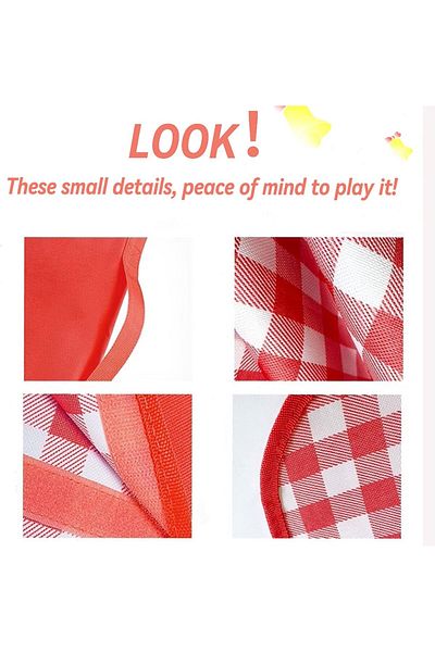 COOYA Outdoor Picnic Mat Blanket,Foldable Lightweight Waterproof,for Beach Camping Park,Red,145x180CM
