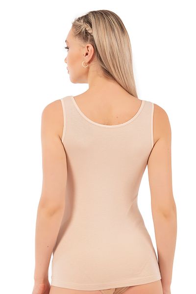 ÖZKAN underwear Özkan 25487 Women's Cotton Modal Flexible Soft Ribbed Thick Strap Knitted Undershirt