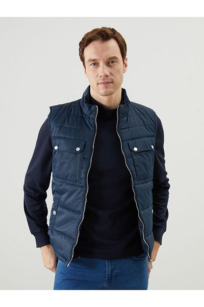 LC Waikiki Standard Mold Stand Collar Men's Puffer Vest