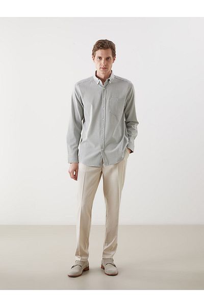 LC Waikiki Regular Fit Long Sleeve Striped Men's Shirt