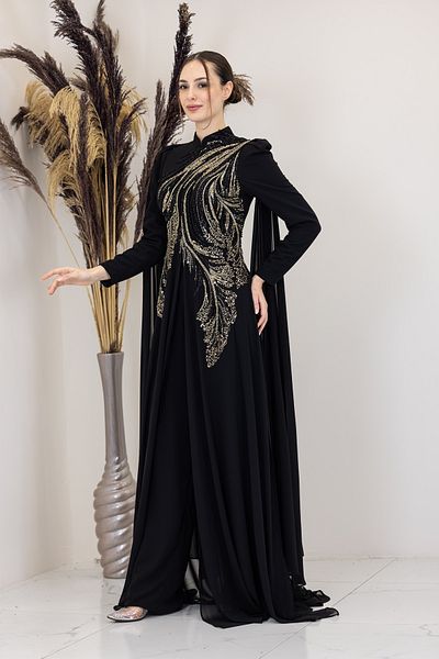 Surikka Elif Jumpsuit with Sleeves and Cape