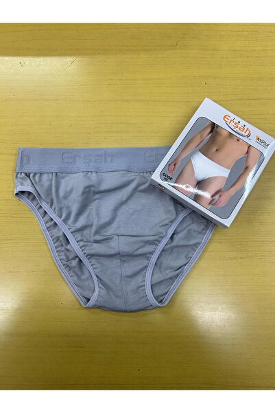 Lüx Er-şah Under Wear Erkek Gri Modal Yazılı Slip 701