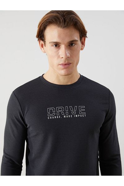 LC Waikiki Crew Neck Long Sleeve Printed Men's Sweatshirt