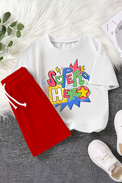 MYADA Преміум Супергерой з принтом, дитячий комплект, 2 предмети, 22425