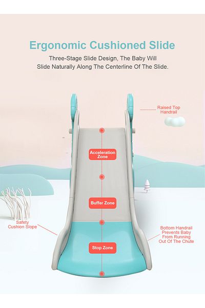 Ma Baby Children's Slide Indoor Playground Small Slide Home
