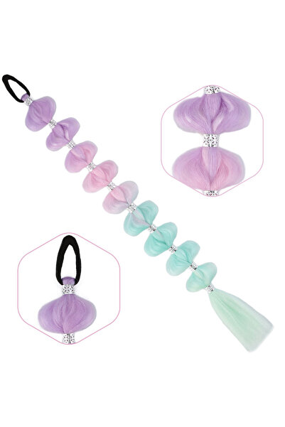 BilfolD ذيل حصان مرن مع إكسسوارات مضفرة / ACM14