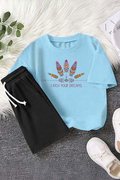MYADA Set pentru copii din 2 piese cu imprimeu Premium Catch Your Dreams 22426