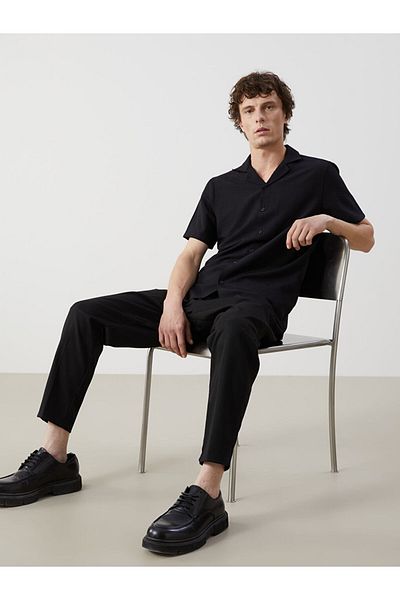 LC Waikiki Koszula męska z krótkim rękawem LCW ECO Regular Fit