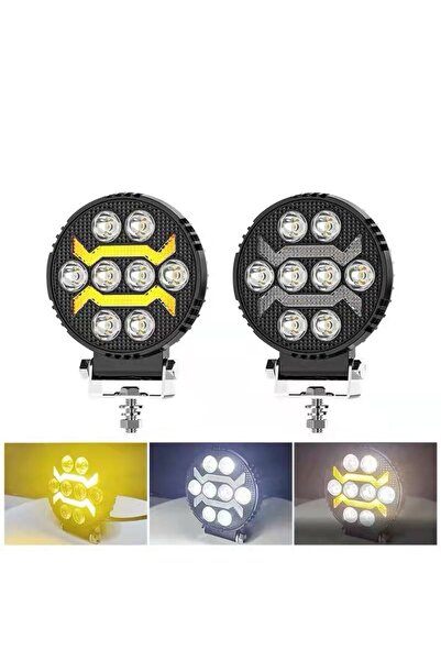 C9 Angel Çakarlı Çift Renk Gündüz Ledi Yuvarlak Çalışma Lambası