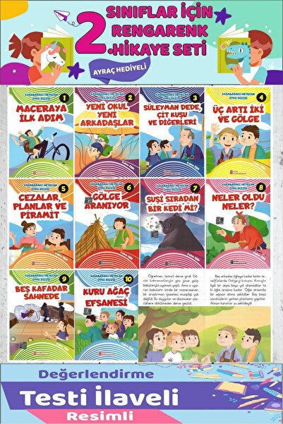 Ata Yayıncılık 3.Sınıf Okumayı Sevdiren 10 lu Hikaye Seti 14 (48-64 sayfa)