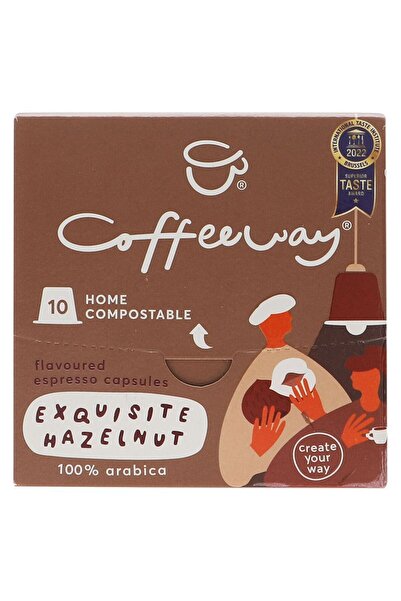 Coffeeway كبسولات قهوة كوفي واي بنكهة البندق الرائعة (10 × 50 جم)