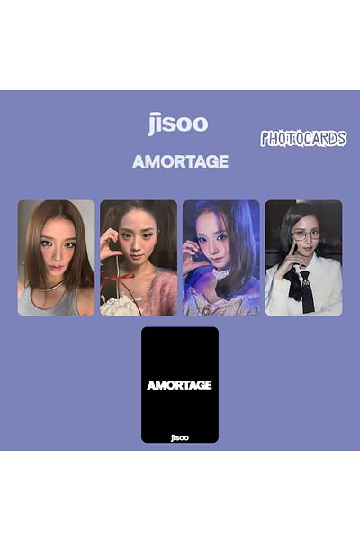 Kpop Dünyasi Blackpink Jisoo'' Amortage'' Photocards Set Pob 2