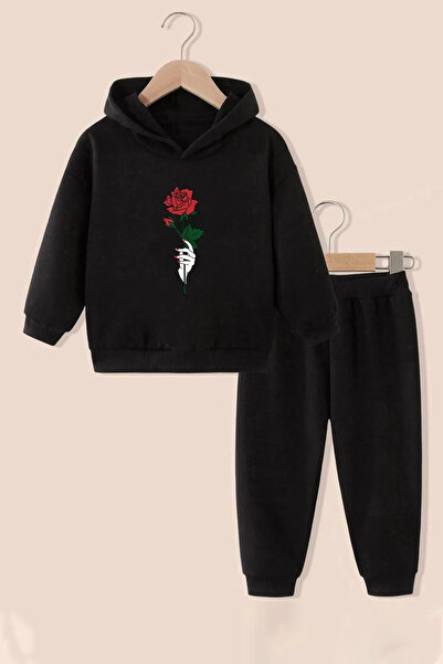 ADWAX Costum pentru copii Costum imprimat cu trandafiri