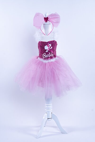 Pano Kids Patiska Nostalji Askılı Pembe Kostüm