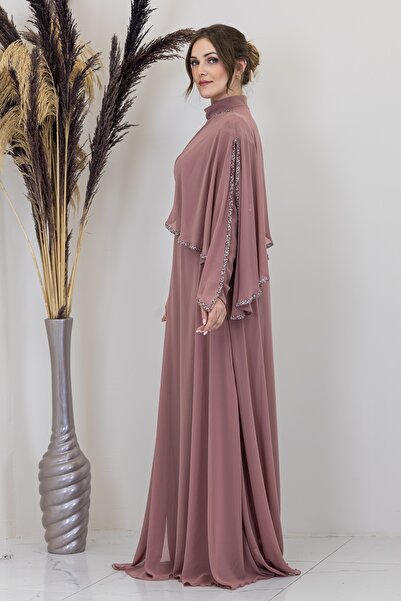 Surikka Ahenk Jumpsuit with Cape Shoulders