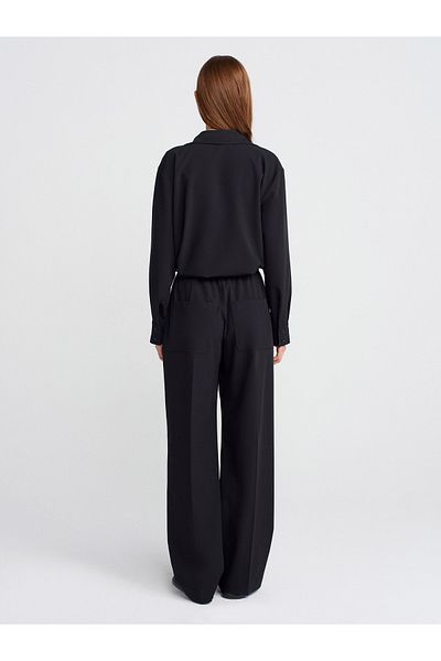 Dilvin 71619 Pajama Pants-Black