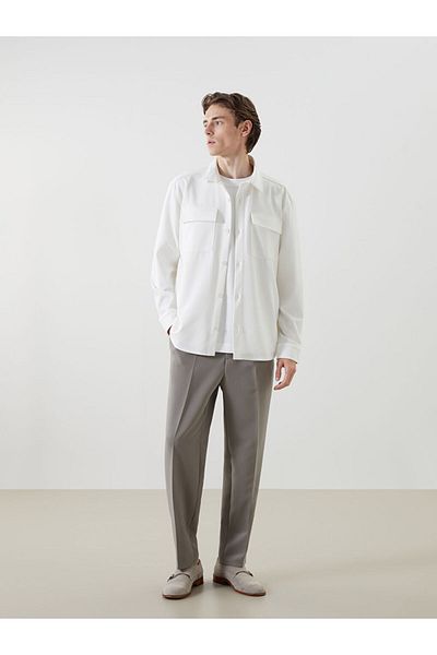 LC Waikiki Ανδρικό πουκάμισο μακρυμάνικο μπουφάν LCW Regular Fit