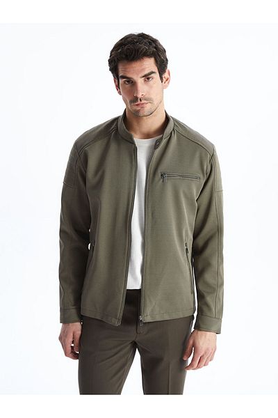 LC Waikiki LCW Vision Slim Fit Biker Collar Men's Coat