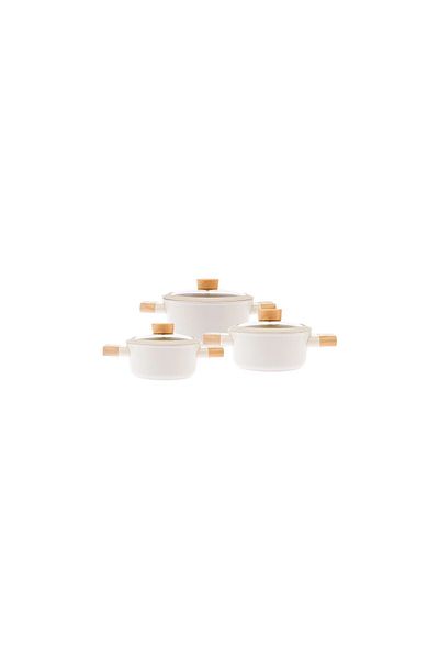 AKILLIELMA Emsan Swi̇ss Crystal 6 Piece Midi Pot Set