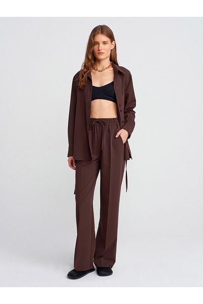 Dilvin Pajama Pants - Brown: 71619