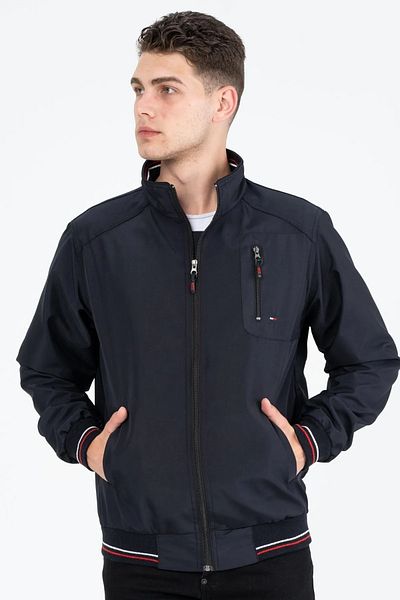 Bonesti Navy Blue Lined Water and Windproof Seasonal Coat