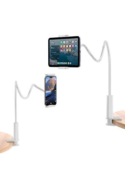 Juo 70 cm Acrobat Flexible Tablet and Phone Holder Stand White