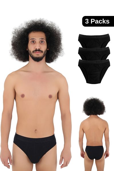 CNT Chiloți slip din bumbac cu guler boxer din 3 piese pentru bărbați – confort maxim!