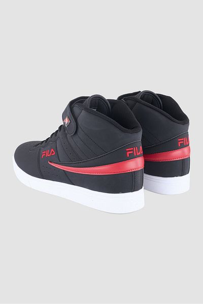 FILA Men Vulc 13 Matte High Cuff Velcro Closure Outdoor Shoes, Black