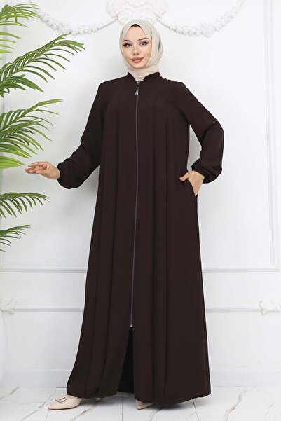 benguen Pleated Ferace - Robe Brown 1009