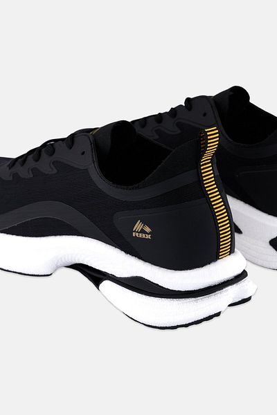 RBX Men Lace Up Running Shoes, Black