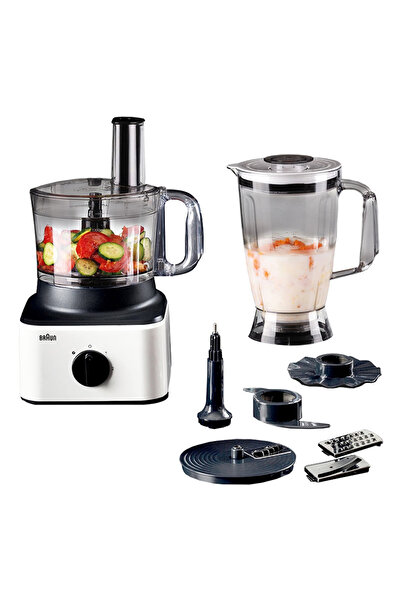 Braun Food Processor With Blender 8in1 1.8L 750W FP0132WH - White