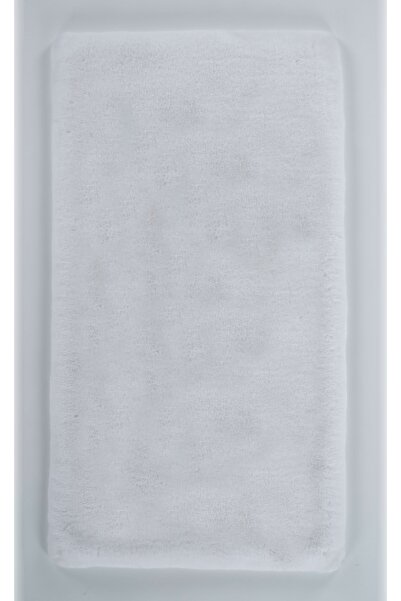 Apex Halı Palma Beyaz Yumuşacık Dokulu Üst Kalite Pelüş Dikdörtgen Kesim Halı