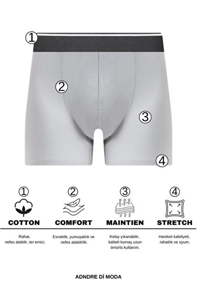 andredimoda Men's Random Patterned Boxers - 1 Piece, Special Mystery Package