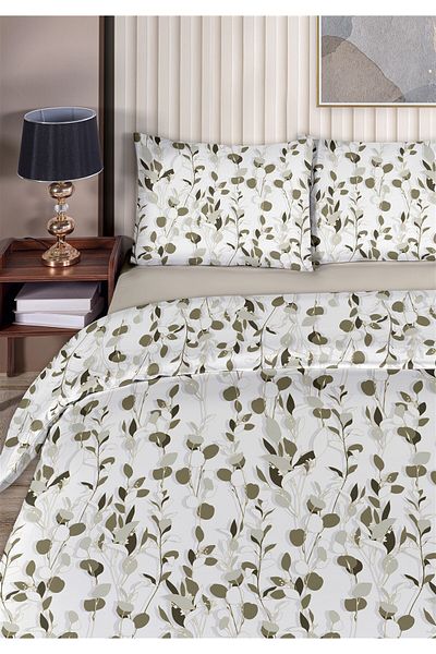 Evim Danny 100% Cotton Akfil Cotton Μονό Σετ Παπλωματοθήκη 160x220 cm Μπεζ