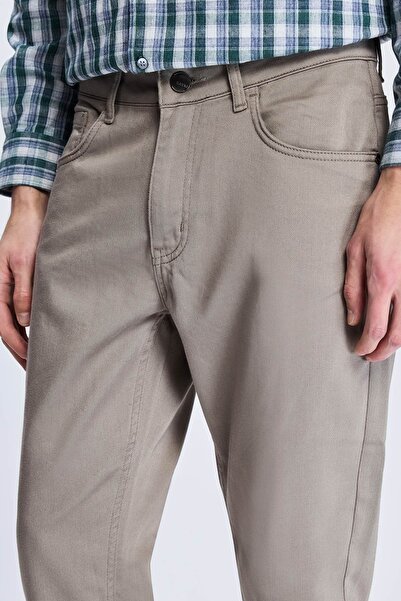 Hatemoğlu Taş Dinamik Fit Pamuklu 5 Cep Kanvas Pantolon