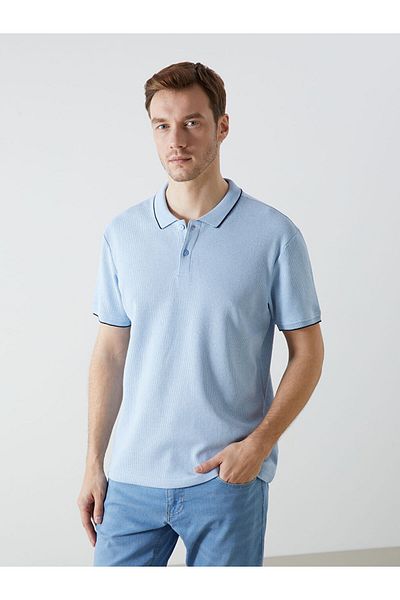 LC Waikiki Νέα σεζόν Polo Collar Short Sleeve Pique Ανδρικό Tisort - S5IO95Z8