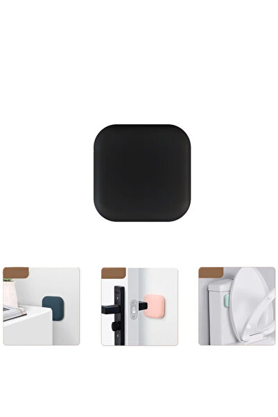 Microcase Darbe Önleyici Yapışkanlı Silikon Kapı Kolu Stoperi Tamponu Kare Ta...
