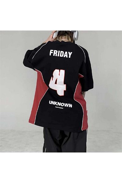 Köstebek Black Friday Unknown Κόκκινο ριγέ Unisex T-shirt
