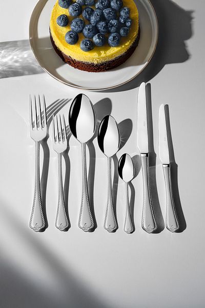 Nehir 12 Person Fulya Satin - 89 Piece Boxed Fork Spoon Knife Set