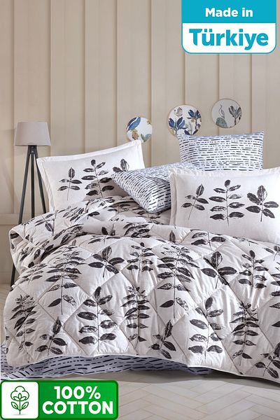 Clasy King Size 100% Cotton Bedding Set 6 Pieces 260X240 cm