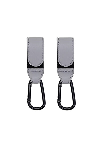 Microcase Portatif İşlevsel Yük Eşya Poşet Taşıma Kancası Bebek Arabası Kanca...