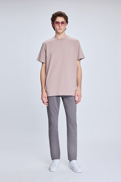 Hatemoğlu Παντελόνι από καμβά Anthracite Dynamic Fit Cotton 5 Pocket