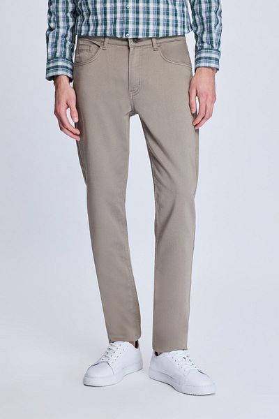Hatemoğlu Παντελόνι Stone Dynamic Fit Cotton 5 Pocket Canvas