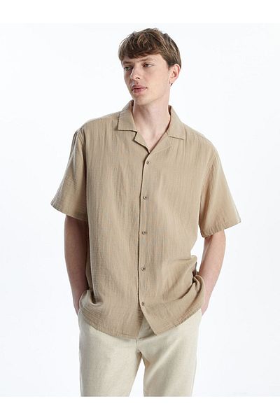 LC Waikiki Ανδρικό πουκάμισο με κοντό μανίκι New Season Standard Fit - S5FB74Z8