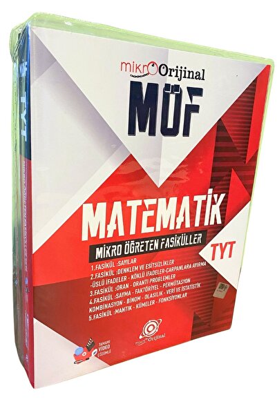 Orijinal Yayınları Mikroorjinal Tyt Möf Set Matematik