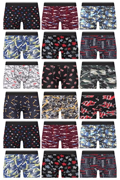 andredimoda Men's Random Patterned Boxers - 1 Piece, Special Mystery Package