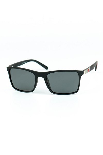 Di Caprio Men's Red Polarized Protected Rectangular Model Sunglasses
